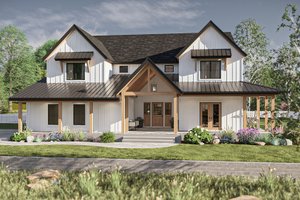 Farmhouse Exterior - Front Elevation Plan #455-321