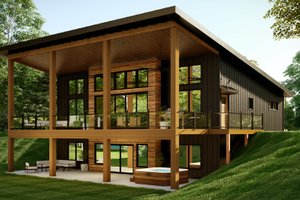 Modern Exterior - Front Elevation Plan #1064-280